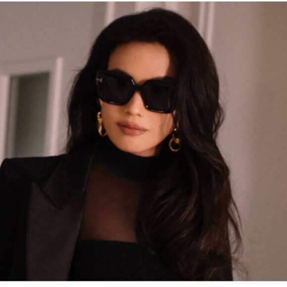 NEW TOM FORD SUNGLASSES ESME TF1157 01A BLACK WOMEN EYEWEAR FT1157/S 01A main image 8
